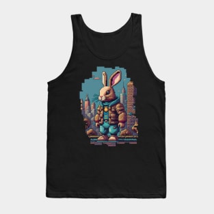 LoFi HopHop Rabbit Pixel Art Tank Top